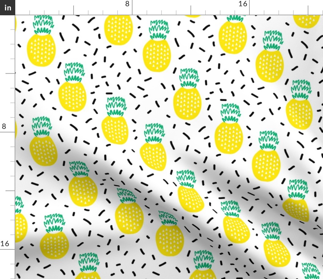 pineapple fruit summer  minimal kids design