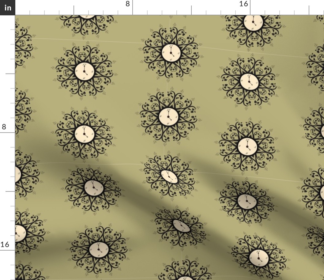 vintagescrollsclockpattern