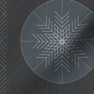 Retro Modern Snowflakes by Friztin