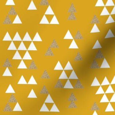 golden yellow glitter triangle town