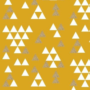 golden yellow glitter triangle town