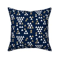 gold glitter navy triangle town