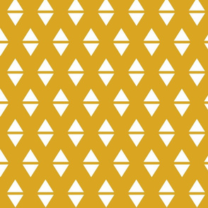 golden yellow white triangle