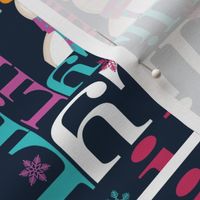 christmas personalised name design - spiral with pic