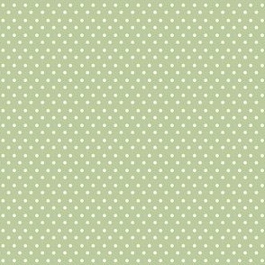 Dots (white on green)
