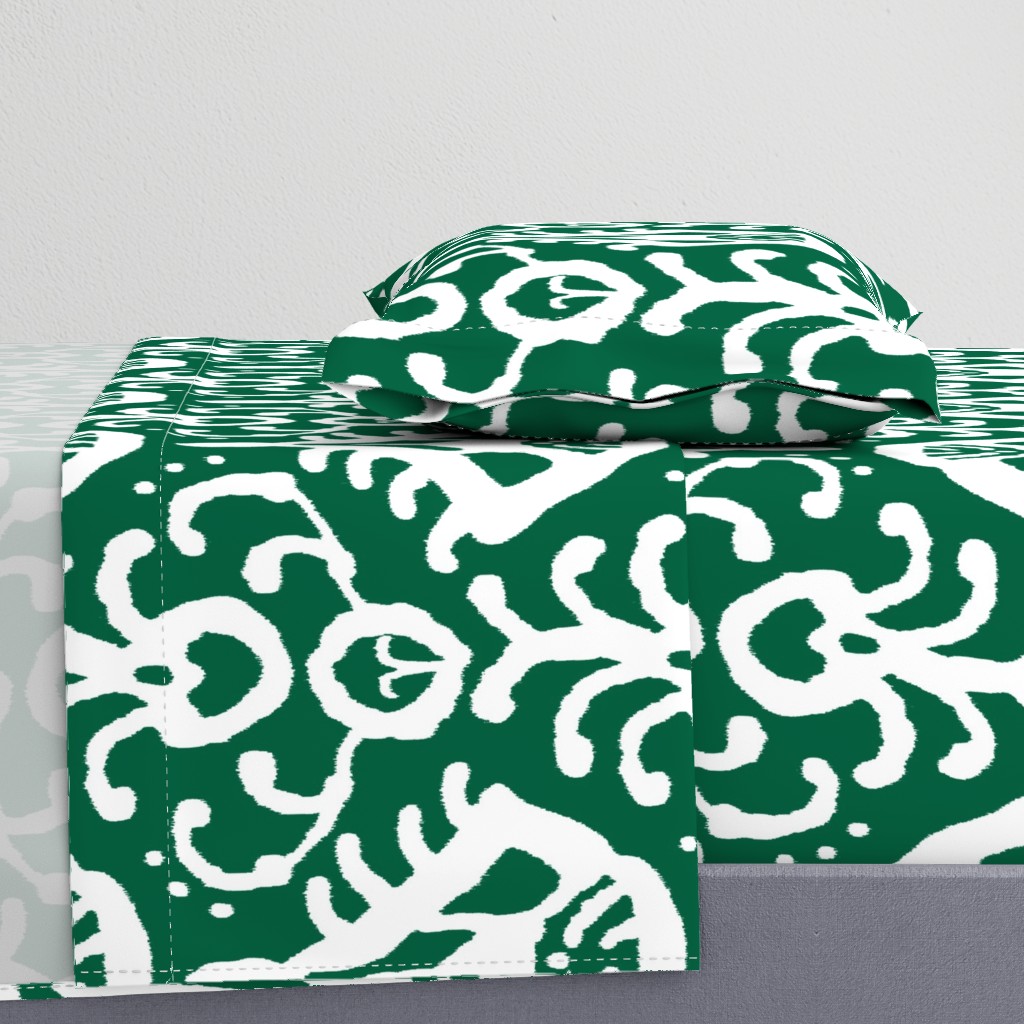 Ikat in emerald