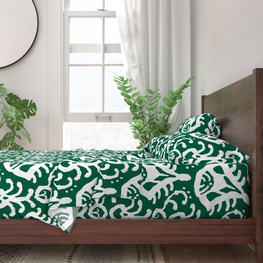 Ikat in emerald