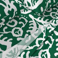 Ikat in emerald