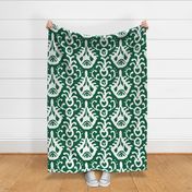 Ikat in emerald