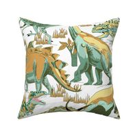 Teals_and_Gold Dinosaurs.