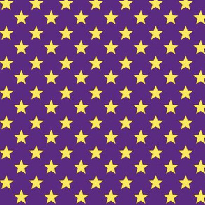 Large Stars on Purple Background