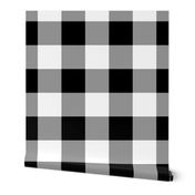 Gingham ~ Black and White and Grey All Over ~ Medium