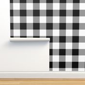 Gingham ~ Black and White and Grey All Over ~ Medium