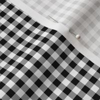 Gingham ~ Black and White and Grey All Over ~ Small