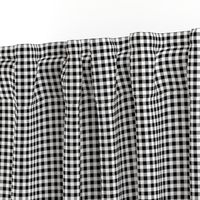 Gingham ~ Black and White and Grey All Over ~ Small