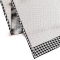 Gingham ~ Black and White and Grey All Over ~ Small