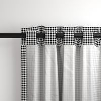 Gingham ~ Black and White and Grey All Over ~ Small