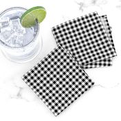 Gingham ~ Black and White and Grey All Over ~ Small