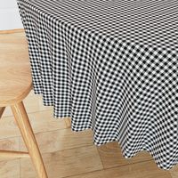 Gingham ~ Black and White and Grey All Over ~ Small