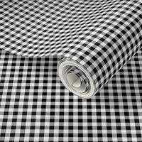 Gingham ~ Black and White and Grey All Over ~ Small