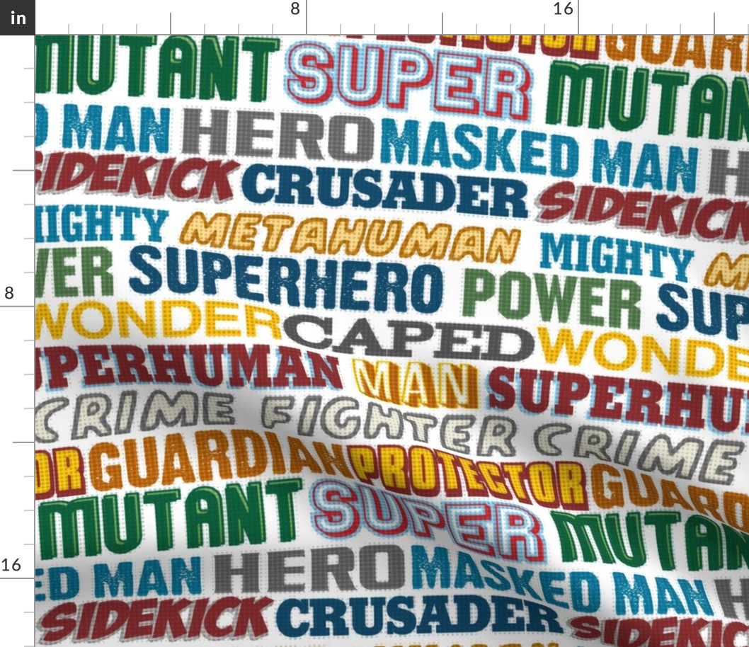 Superhero Titles - Hero, Crusader, Sidekick,  Caped, Wonder