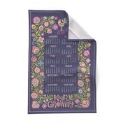 2020 Calendar Keep Growing -purple denim