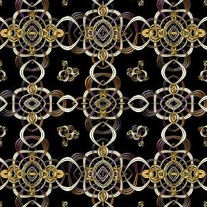 Fractal Chain Mesh with Illusion of Metal