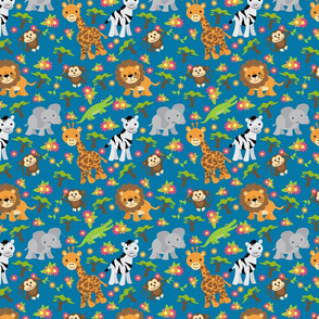 Blue Safari Pattern