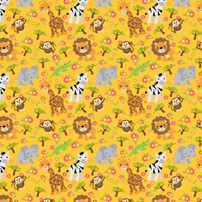 Yellow Safari Pattern