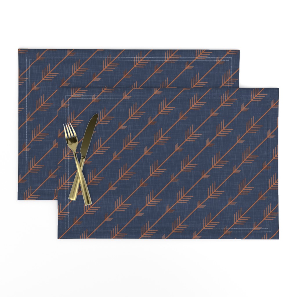 Flying arrows in Navy and Orange