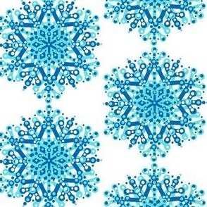 Blue snowflake - Christmas  blue holiday