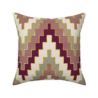 Luxe Chevron in Plum Harvest