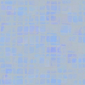 double tiles in iridescent blue