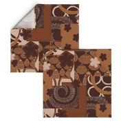 Brown Tones Patchwork dark oak 