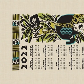 2022 Jungle calendar