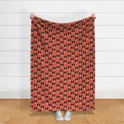 boston terriers // boston terrier dog breed dogs dog breed fabric cute coral dogs