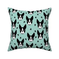 boston terrier // mint boston terriers cute dog best dog fabric