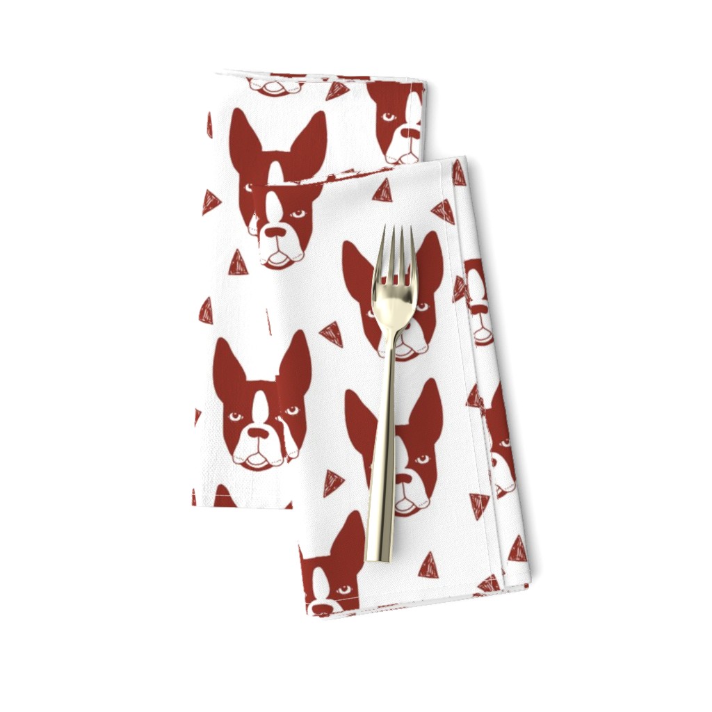 boston terriers // boston terrier cute dog red fabric dogs dog breed