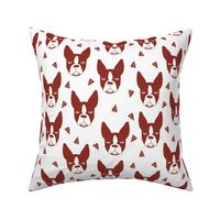 boston terriers // boston terrier cute dog red fabric dogs dog breed