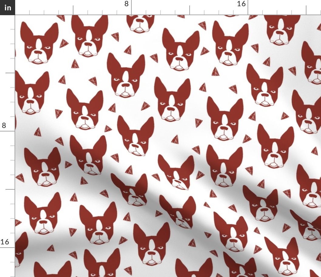 boston terriers // boston terrier cute dog red fabric dogs dog breed