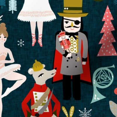 nutcracker (XL scale) // nutcracker ballet xmas holiday christmas fabric christmas design by andrea lauren