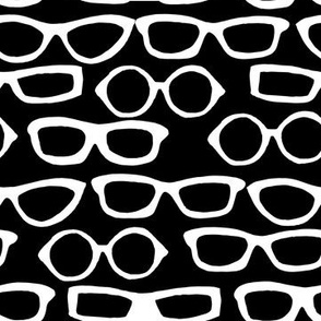Glasses - Black and White by Andrea Lauren 