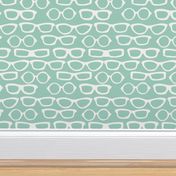 Glasses - Pale Turquoise by Andrea Lauren 