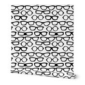 Glasses - White and Black by Andrea Lauren 