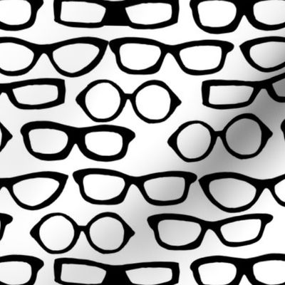 Glasses - White and Black by Andrea Lauren 