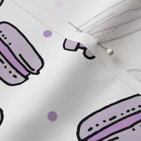 macaron // sweet pastel purple macarons sweets bakery girls fabric