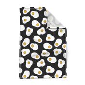 eggs // black and white food print breakfast kitchen food brunch novelty print