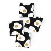 eggs // black and white food print breakfast kitchen food brunch novelty print