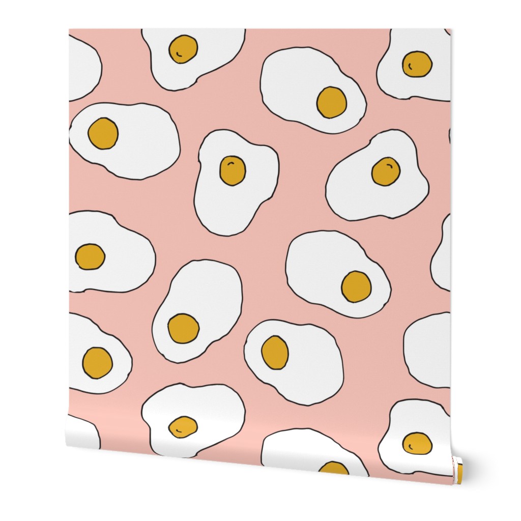 egg // eggs pink pastel food breakfast brunch girls cute food print