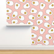 egg // eggs pink pastel food breakfast brunch girls cute food print